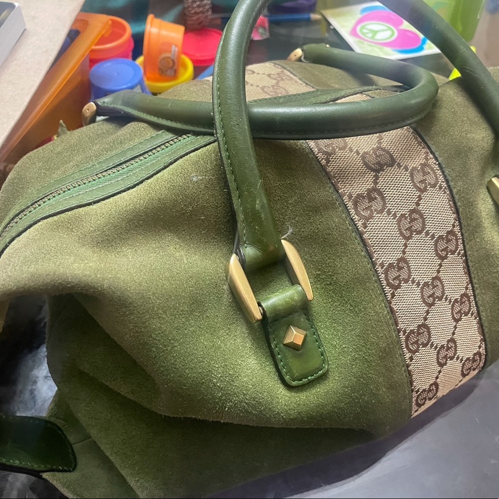 🔆SOLD🔆 GUCCI Green bowling bag